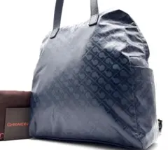 美品　ゲラルディーニ ソフティ 2way ハンドバッグ リュック 総柄 ネイビー