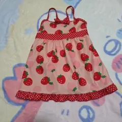 いちご柄 ワンピース水着 女の子用