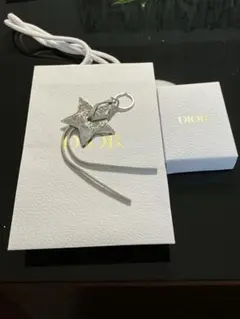 Dior 星型チャーム シルバー 未使用　ショッパー2枚付き