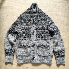 ZARA MAN★ニットカーディガン Mサイズ ゆったりざっくり 茶ブラウンザラ