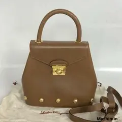 Salvatore Ferragamo フェラガモ レザー 2way ハンド