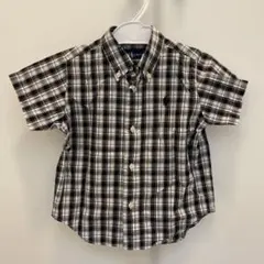Ralph Lauren 半袖シャツ ブラック・ホワイトチェック