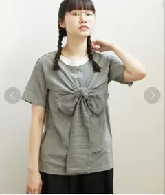 fig Ｌondon ribbon Tshirt リボンTシャツのサムネイル
