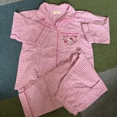ハローキティ パジャマ 100cm ピンク　サンリオ　長袖長ズボンのサムネイル