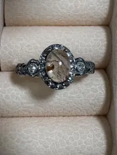 ✨️スーパーセブンルチル・真鍮シルバーリング✨️フリーサイズ