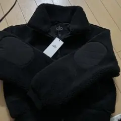 alo フリースジャケット M 黒