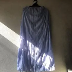 シフォン プリーツ ロングスカート