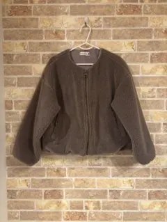 branshes ブランシェス　ボアジャケット ブラウン　120㎝