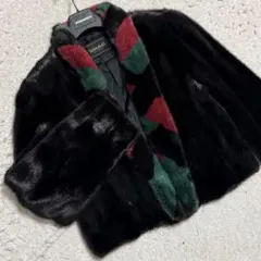 【激レア】Velvedoll ミンク 高級毛皮 コート バイカラー クロップド丈のサムネイル
