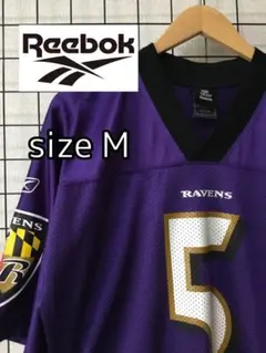 NFL RAVENS レイブンズ アメフト ゲームシャツ REED ユニフォーム ReebokリーボックNFLレイブンズアメフトゲームシャツ