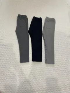 ユニクロ　ポケット付きレギンス 3色セット