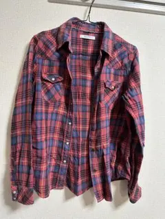 back number チェックシャツ　L