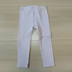 ユニクロ　リブレギンス　10分丈　うすいピンク 100cm