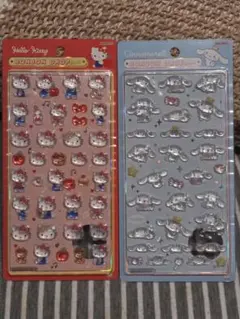 コ*ン様 ハローキティ・シナモロール ボンボンドロップシールセット