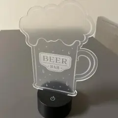 【新品未使用】ビールジョッキ LEDライト アクリル製