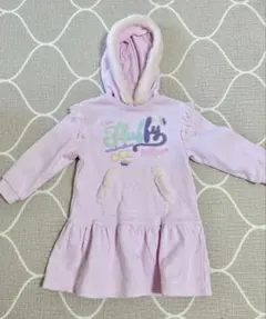 mezzo piano 新品未使用　フード付きパーカー ワンピース　110cm