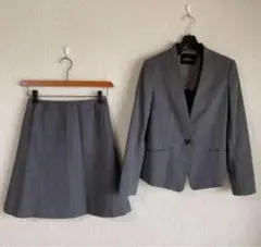 グリーンレーベル Vカラーノーカラースーツ 上38下36W64未使用に近い