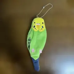 セキセイインコファスナー付きポーチ