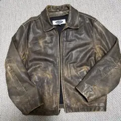 【レア】OLD NAVY レザージャケット ブラウン ヴィンテージ　雰囲気抜群