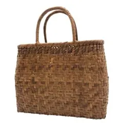 美品　山葡萄　カゴバッグ　トートバッグ　山ぶどう　手作り