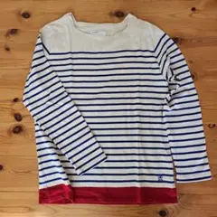 INHERIT. ボーダー 長袖 カットソー ロンT