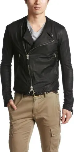 新品 94500円 Sisii × BEAMS 別注 レザー ダブルライダース