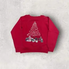古着 90s USA製 ヴィンテージ スウェット クリスマス 赤