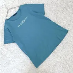 エムシーエム (3L) 半袖Tシャツ ロゴプリント ラインストーン カジュアル