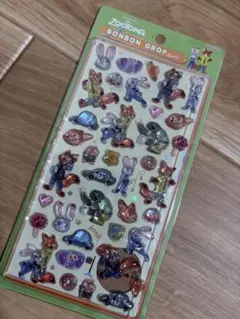 【正規品】ズートピア ボンボンドロップシール