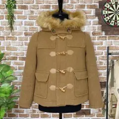 ＋ダズリン【M】ダッフルコート　ファー付　付け外し可　ウール　ジャケットアウター
