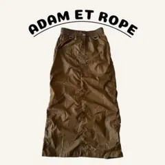 ADAM ET ROPE ロングイージースカート フリーサイズ オリーブ