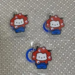 サンリオキャラクターズ　ミャクミャクなりきりアクリルチャーム　ポチャッコ3点