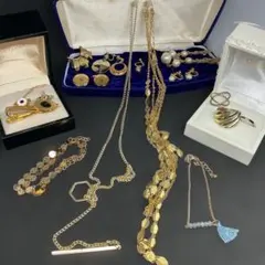 ゴールドカラー アクセサリー コレクション整理品 ネックレス リング