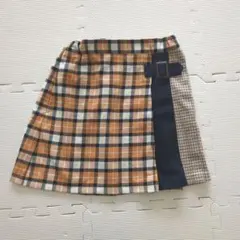 GUチェック柄 Aラインスカート