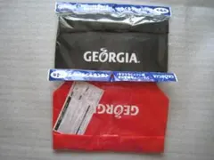 ☆ ジョージア　☆ くるくるランチバック　☆ 赤、黒２個セット