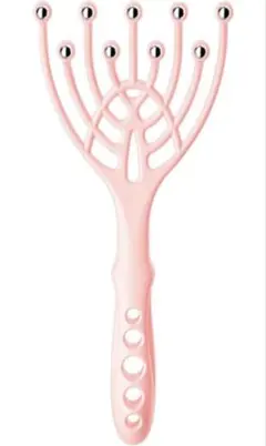 頭皮マッサージ用のヘッドスパブラシ (ピンク)