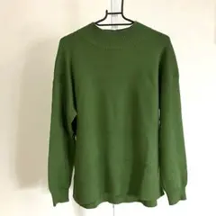 GLOBAL WORK 長袖ニット グリーン Mサイズ