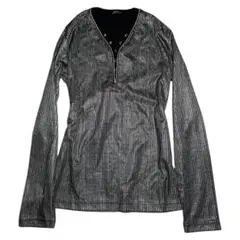 00s archive 平成初期 長袖カットソー 光沢 お兄系 グランジ