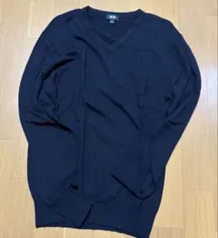 UNIQLO Vネックセーター ブラック　 Ｓ
