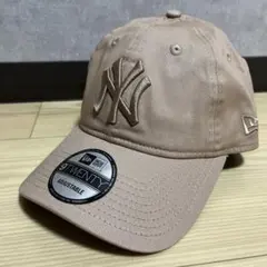 ニューエラ　NEW ERA NY ニューヨークヤンキース ピンクベージュ