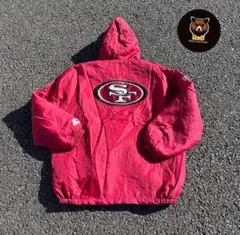 ヴィンテージ古着　ナイロンジャケット　パーカー希少　ジャンパー2XL 赤