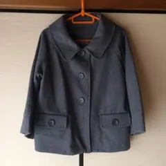 グレー ウール　ショートコート　レディース