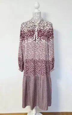 美品【アマカ AMACA】ストレッチ 40サイズ ワンピース 膝下 7分丈 上品 ブライトストレッチワンピース(ワンピース)｜AMACA(アマカ)の