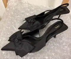 【最終価格】 ZARA パンプス レディース 38 24.5cm ブラック