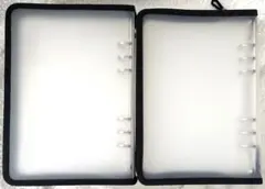 ダイソー　A5　6リングファイル　ブラック　2個セット