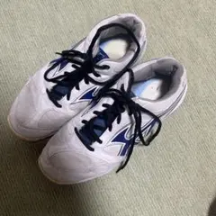シューズ ホワイト×ブルー28センチ