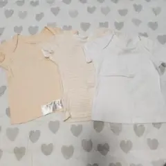 UNIQLOユニクロ ベビー半袖肌着下着60サイズ3枚セット