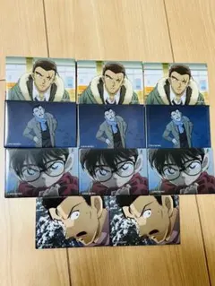名探偵コナン 場面写TDスクエア缶バッジ 隻眼の残像 11点セット