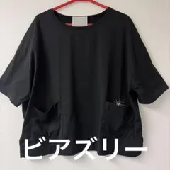 BEARDSLEY ビアズリー 刺繍ポケットTシャツ ブラックのサムネイル