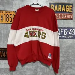 と*や様 90s USA製 NFL 49ers スウェット 赤 Nutmeg ヴのサムネイル